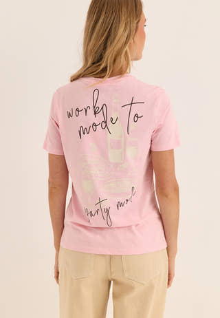 Pcfran Ss Tee Box Jrs Pink