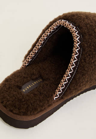 Teddy Slipper Brown