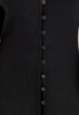 Knitted Midi Dress Black