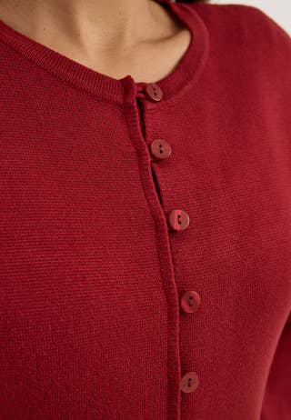 Knitted Midi Dress Red