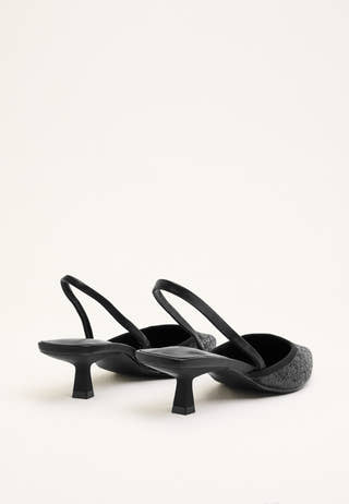 Onlcoco-11 Glitter Slingback Shoes Black