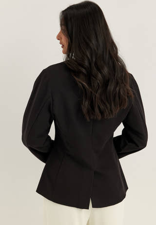 Pckamil Ls Fitted Blazer Noos Black