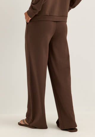 Pcmichelle Scuba Hw Pants Brown