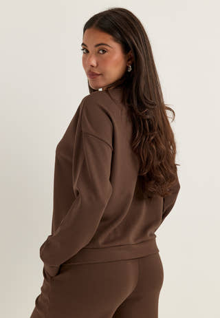 Pcmichelle Scuba Ls Top Brown