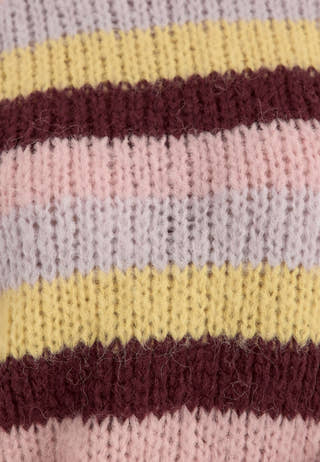 Pcdorthea Ls Chunky Knit Striped