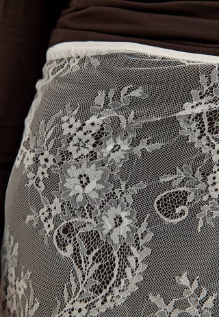 Vialis Wrap Lace Scarf White