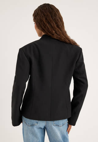 Agraffe Short Blazer Black
