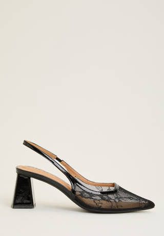 Biamaralyn Slingback Mesh Black