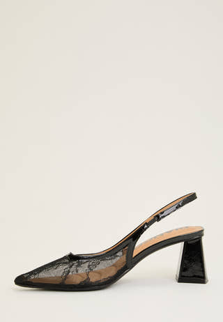 Biamaralyn Slingback Mesh Black