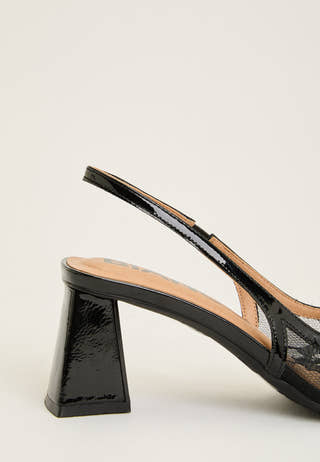 Biamaralyn Slingback Mesh Black