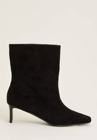 Square Toe Boot Black