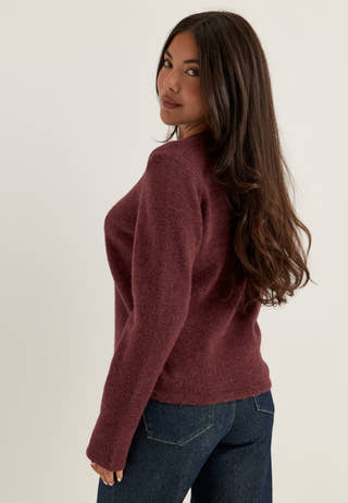 Slwlulu New Ls Knit O-neck Red