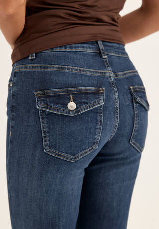 Onlblush Mw B-poc Flared Dnm Pim134 Blue