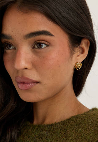 Inner Earrings Gold-plated Gold