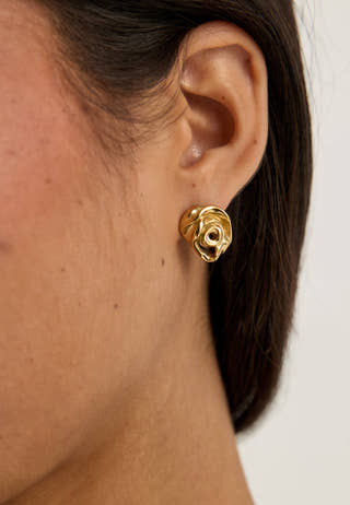 Inner Earrings Gold-plated Gold