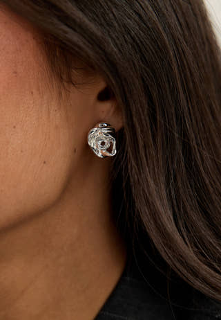 Inner Earrings Silver-plated Silver