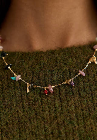Here Necklace Gold-plated/MULTI Gold