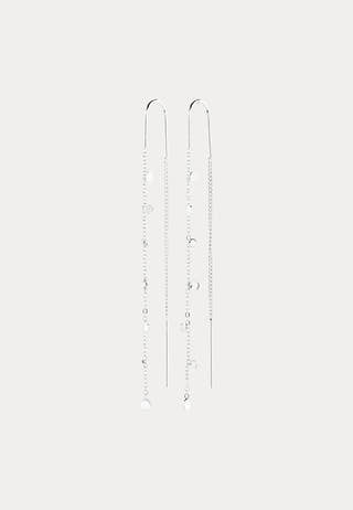 Baylen Chain Earrings Silver-plated Silver