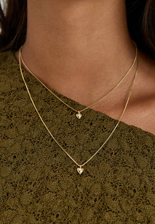 Penina Gift Set, Necklace & Earstuds, gold-plated Gold