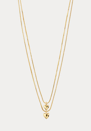 Penina Gift Set, Necklace & Earstuds, gold-plated Gold