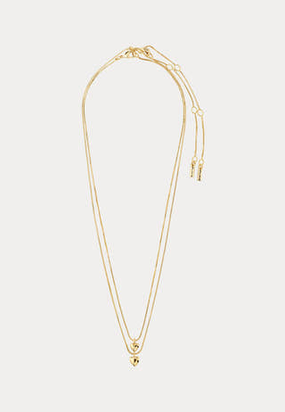 Penina Gift Set, Necklace & Earstuds, gold-plated Gold