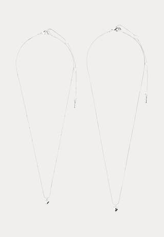 Penina Gift Set, Necklace & Earstuds, silver-plated Silver
