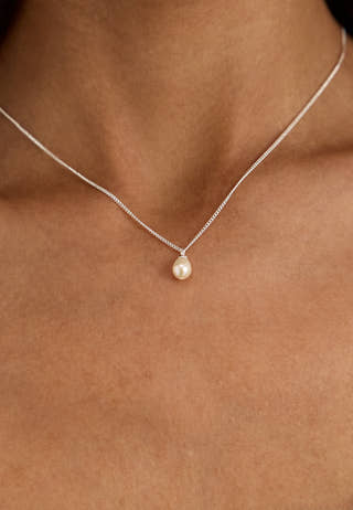 Evena Gift Set, Necklace & Earstuds, silver-plated Silver
