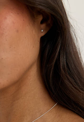 Evena Gift Set, Necklace & Earstuds, silver-plated Silver