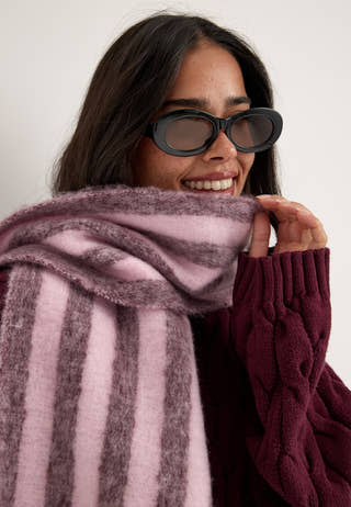 Pcbea Narrow Long Scarf Purple
