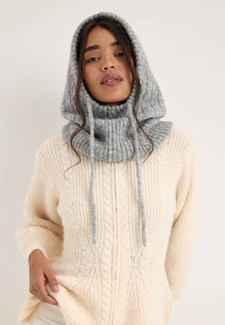 Pcnambi Cable Balaclava Grey