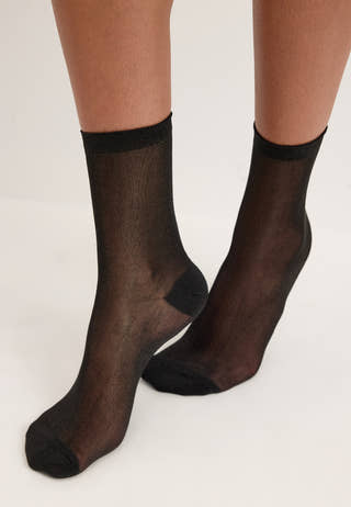 Pcellamia Glitter Socks Black