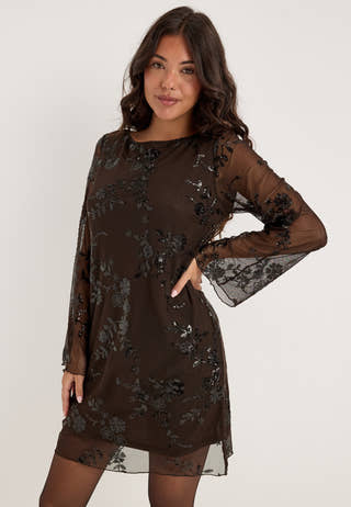 Pcevita Ls Dress Brown