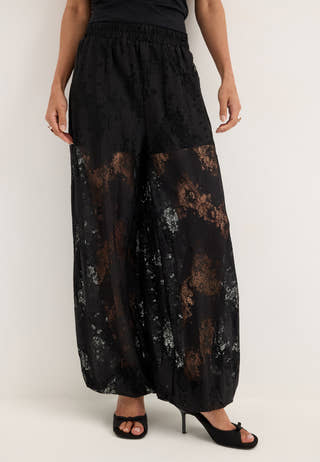 Pcnorinne Hw Balloon Pants Black