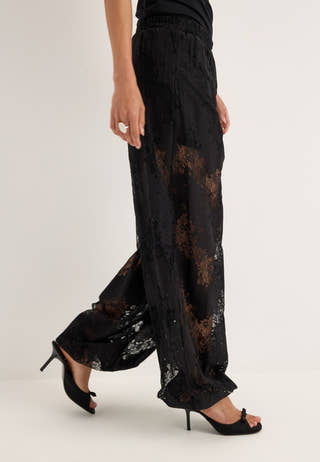 Pcnorinne Hw Balloon Pants Black