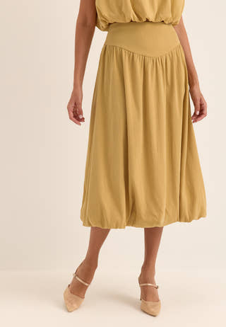 Vmblake Hw Balloon 7/8 SKIRT Yellow