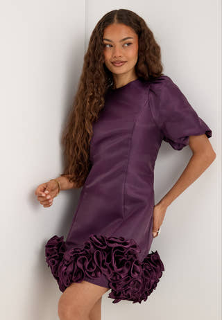 Yaselina Wave 2/4 Dress Purple