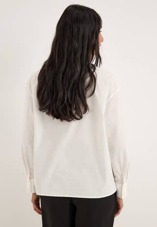 Vmritta Flounce Ls Shirt White