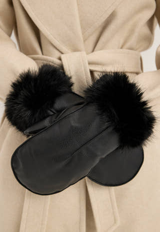 Objjune Mittens Div Black