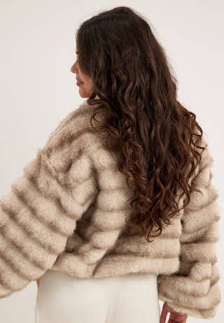 Vikiva L/S SHORT JACKET Striped