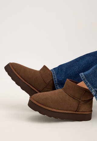 Onlfelicia Teddy Lined Platform Boot Beige