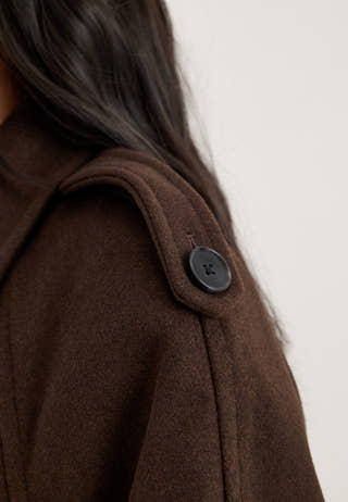 Onldear-trillion Long Belt Coat Brown