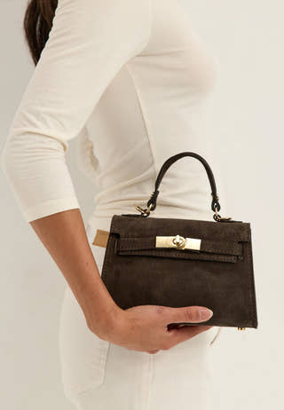 Trento Suede Bag Brown