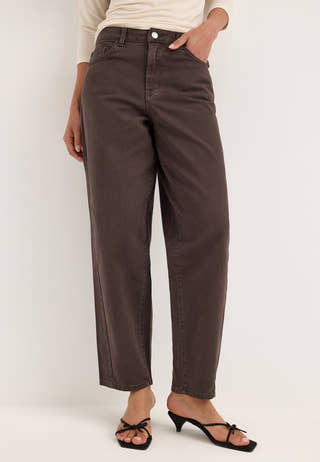 Objmiu Zoe Mw Barrel Ank Twill Jeans