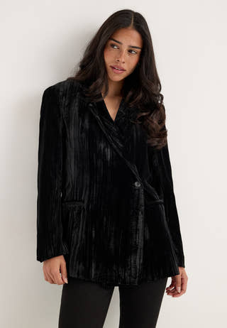 Objminna L/S RE WAISTED BLAZER Black