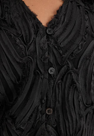 Objlucie Luka L/S RE DRESS Black