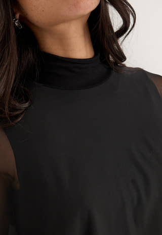 Objaylin L/S RE TOP Black