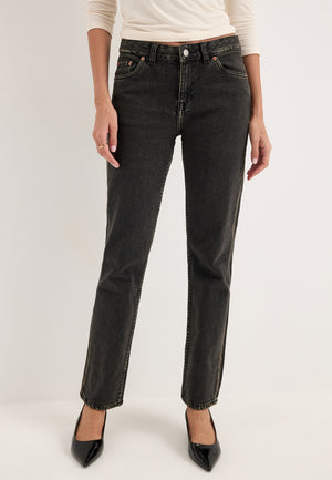 Straw Mid Slim Black