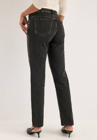 Straw Mid Slim Black