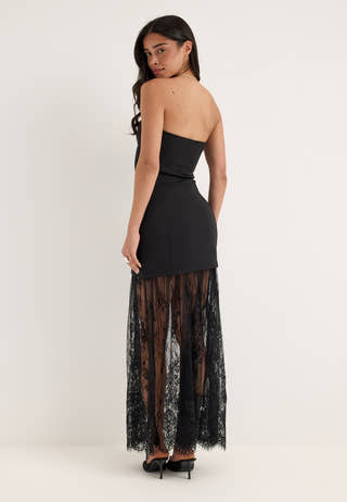 Onlmaple S/L TUBE DRESS BOX JRS Black