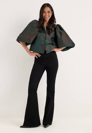 Vilenuna O-neck 3/4 Top Green